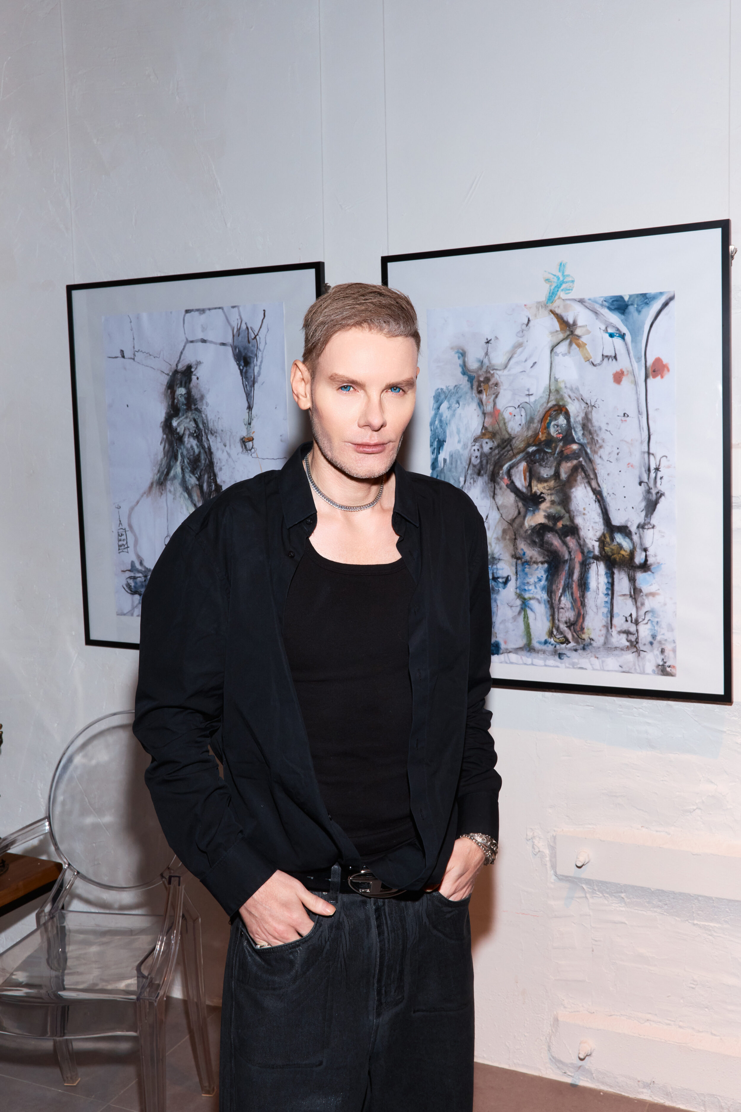 Валерия Гай Германика, Катя Медведева, Василий Церетели и другие на открытии нового пространства современного искусства Eva Gallery